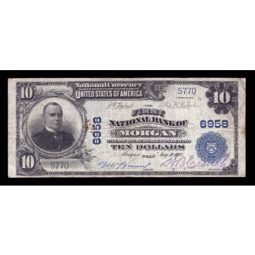 Morgan – Utah – CH 6958 – FR 624 – VF - National Bank Note 