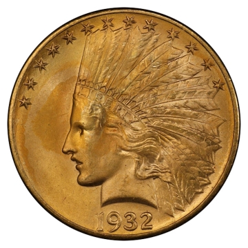 1932 $10 Indian PCGS MS66