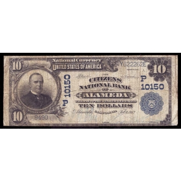 Alameda – California – CH 10150 – FR 628 – VG/F - National Bank Note 