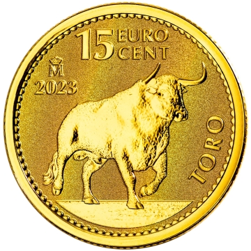 2023 Spanish Bull 1/10-Ounce Gold Raw