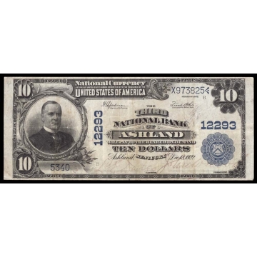 Ashland – Kentucky – CH 12293 – FR 635 – VF - National Bank Note 