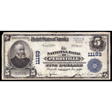 Perryville – Maryland – CH 11193 – FR 606 – VF - National Bank Note 