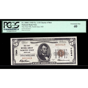 North East – Maryland – CH 7064 – FR 1800-1 – XF - National Bank Note 