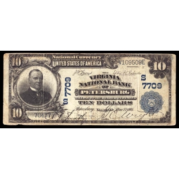 Petersburg – Virginia – CH 7709 – FR 624 – Fine - National Bank Note 