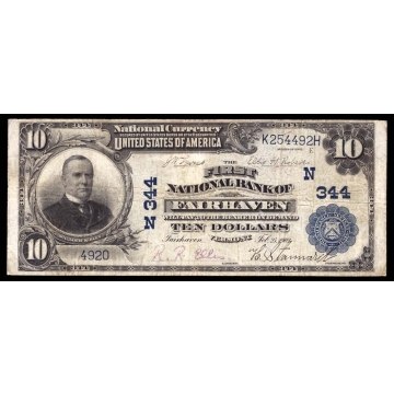 Fairhaven – Vermont – CH 344 – FR 624 – VF - National Bank Note 