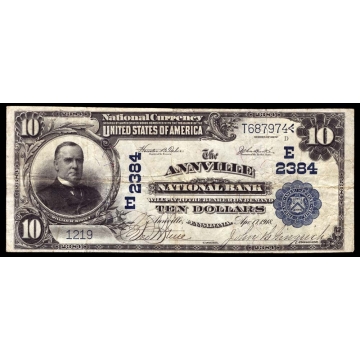 Annville – Pennsylvania – CH 2384 – FR 623a – VF - National Bank Note 