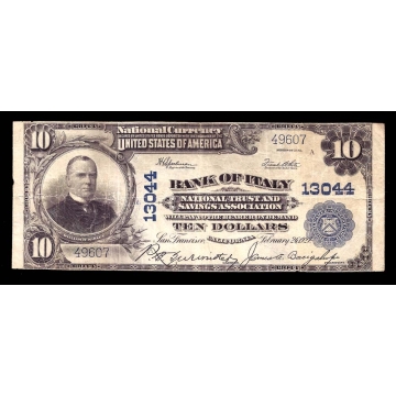 San Francisco – California – CH 13044 – FR 635 – VF - National Bank Note 