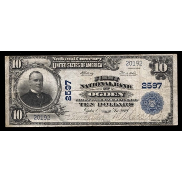 Ogden – Utah – CH 2597 – FR 660 – VF - National Bank Note 