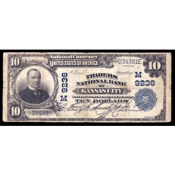 Kansas City – Missouri – CH 9236 – FR 626 – Fine - National Bank Note 