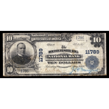 Rebersburg – Pennsylvania – CH 11789 – FR 633 – Fine - National Bank Note 