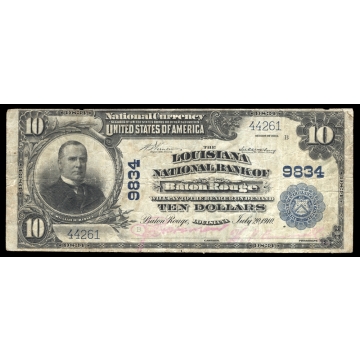  Baton Rouge – Louisiana – CH 9834 – FR 44261 – F/VF - National Bank Note 