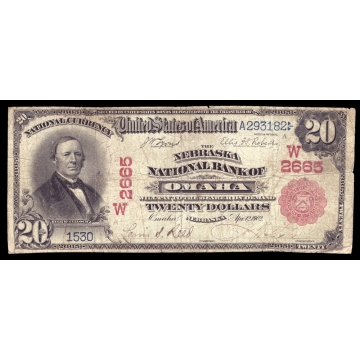 Omaha – Nebraska – CH 2665 – FR 639 – Fine - National Bank Note 