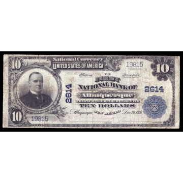 Albuquerque – New Mexico – CH 2614 – FR 634 – Fine - National Bank Note 