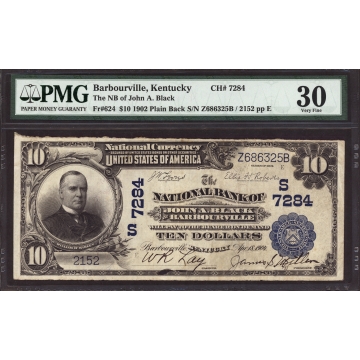 Barbourville - Kentucky - CH 7284 - FR 624 - PMG 30 - National Bank Note 