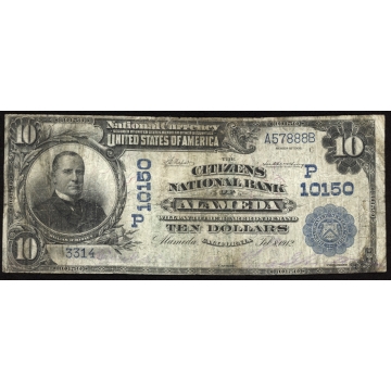 Alameda - California - CH 10150 - FR 620 - VG - National Bank Note 