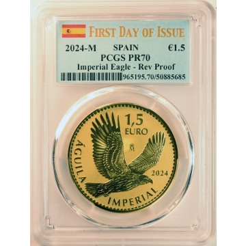 2024 Spanish Imperial Eagle (Aquila) 1-Ounce Gold PCGS FDI PR70 **Free Shipping**