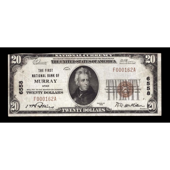 Murray – Utah – CH 162A – FR 1802-1 – VF - National Bank Note 