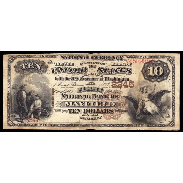 Mayfield – Kentucky – CH 2245 – FR 487 – Fine - National Bank Note 