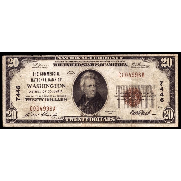 Washington – District of Columbia – CH 7446 – FR 1802-1 – Fine