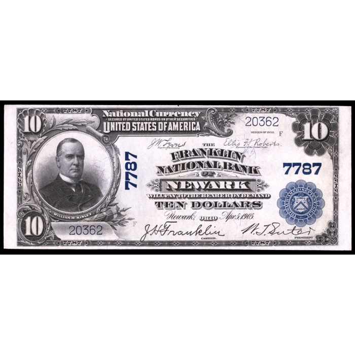 Newark – Ohio – CH 7787 – FR 624 – Choice UNC - National Bank Note 