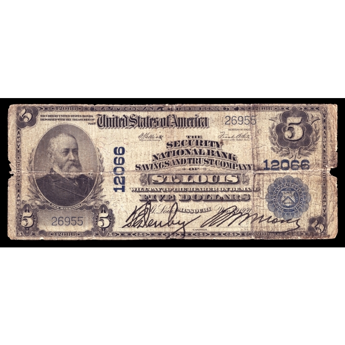 St. Louis – Missouri – CH 12066 – FR 608 – VG - National Bank Note 