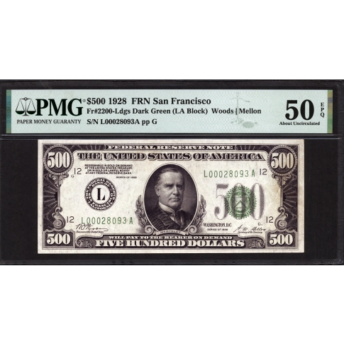 50 Dollars, Federal Reserve Note, United States, 1928