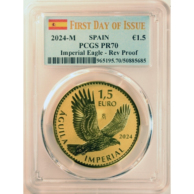 2024 Spanish Imperial Eagle (Aquila) 1-Ounce Gold PCGS FDI PR70 **Free Shipping**