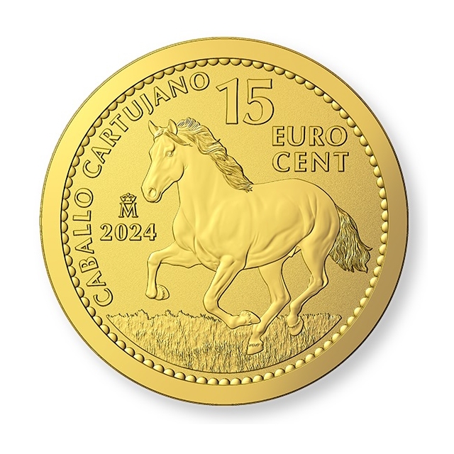 2024 Spanish Stallion (Colt) 1/10-Ounce Gold Raw