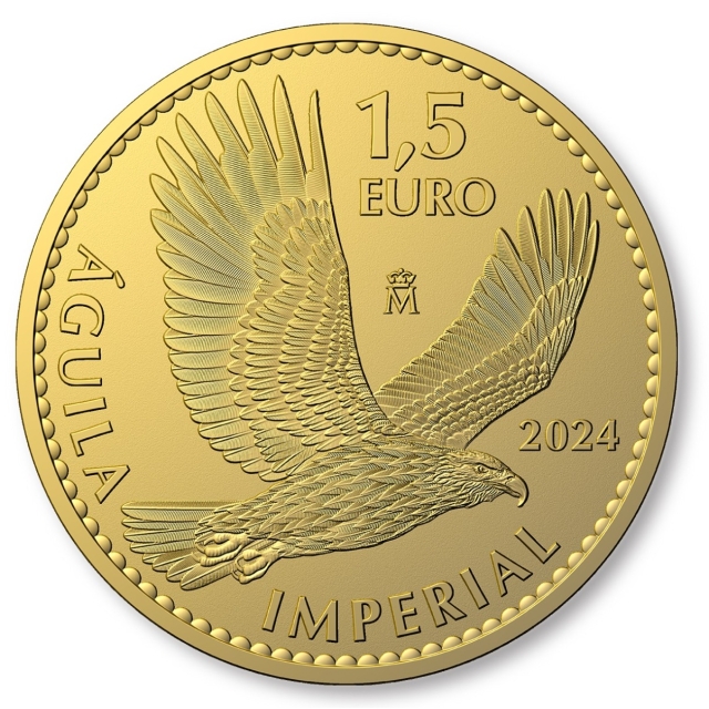 2024 Spanish Imperial Eagle (Aquila) 1-Ounce Gold Raw **PRESALE**